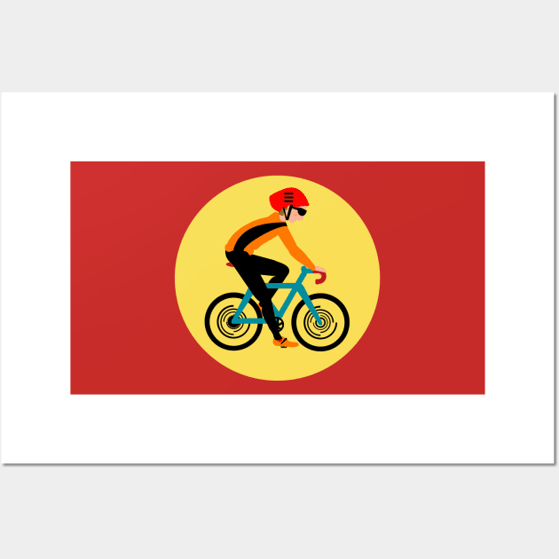 Cyclist, male Wall Art by marina63